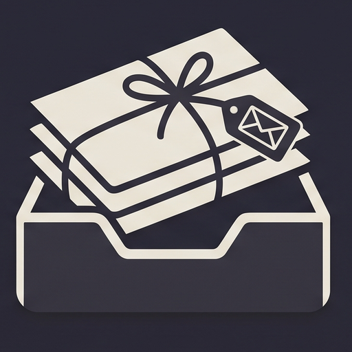 Inbundly app icon — a bundle of mail in an inbox tray